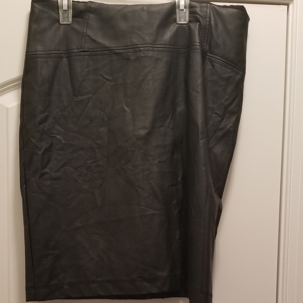 Black "Leather" Skirt